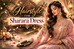 8 Trendy Hairstyle for Sharara Dress
