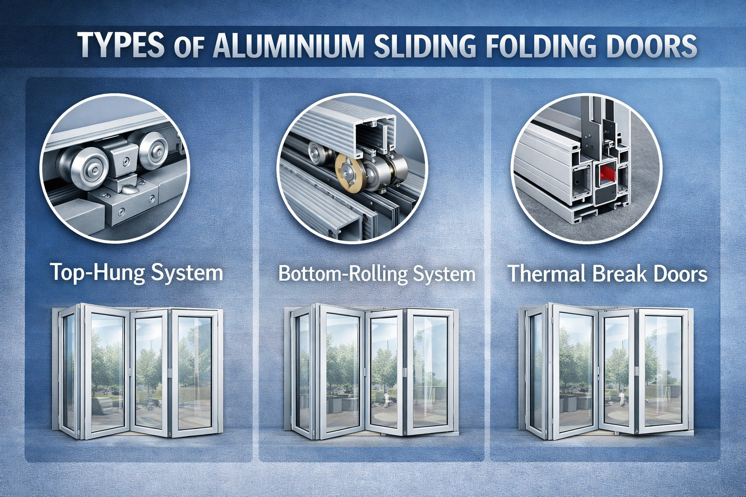 Types of Aluminium Sliding Folding Doors