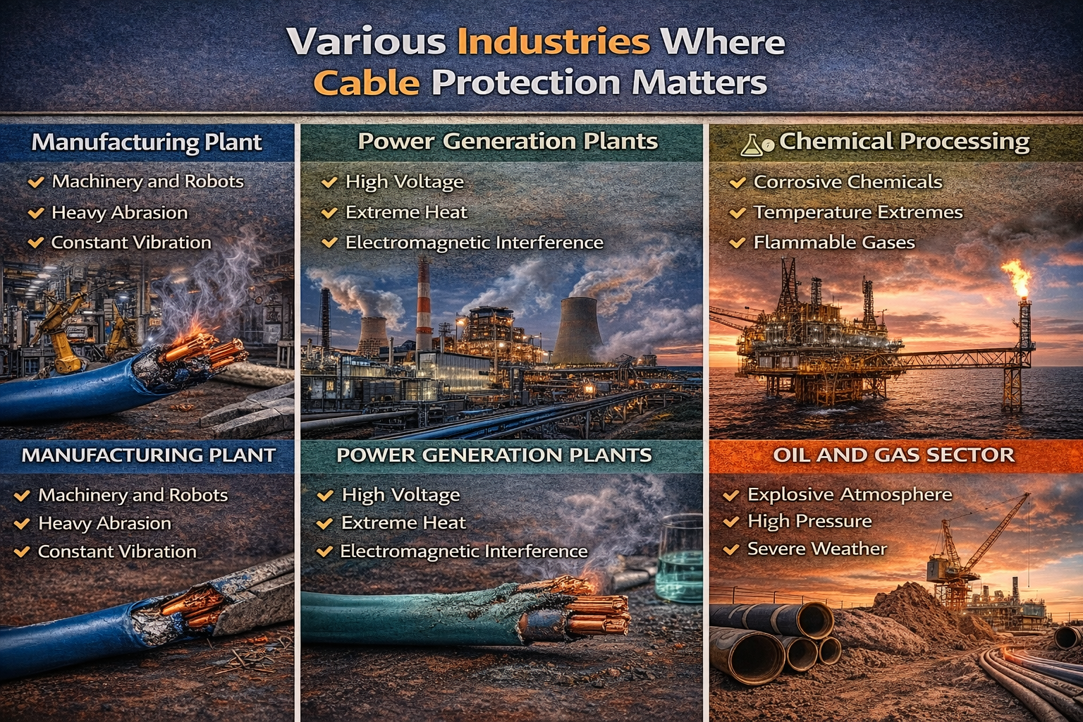 Various Industries Where Cable Protection Matters