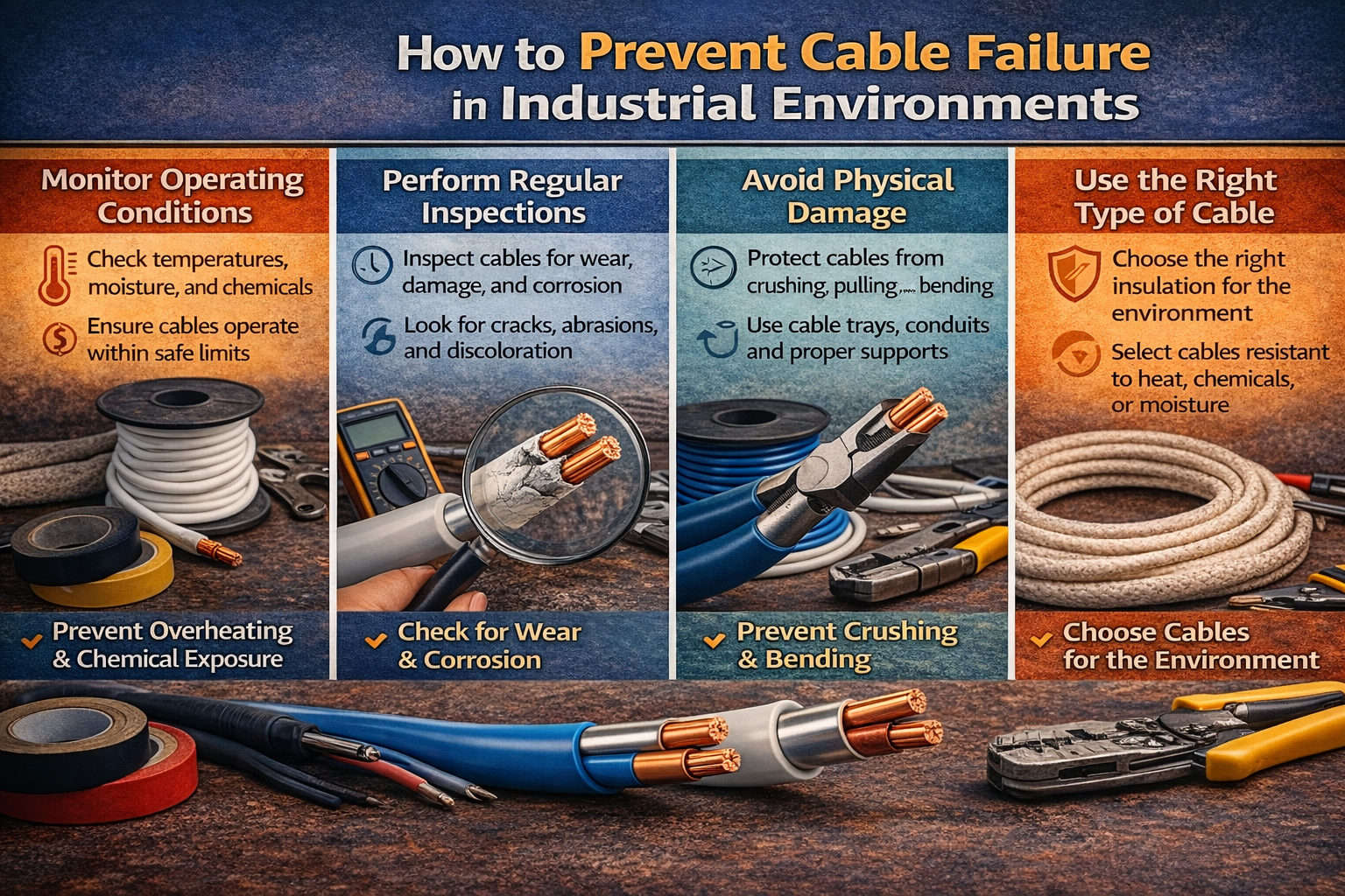 Demonstration Cable Problem How to Prevent Cable Failure in Industrial Environments
